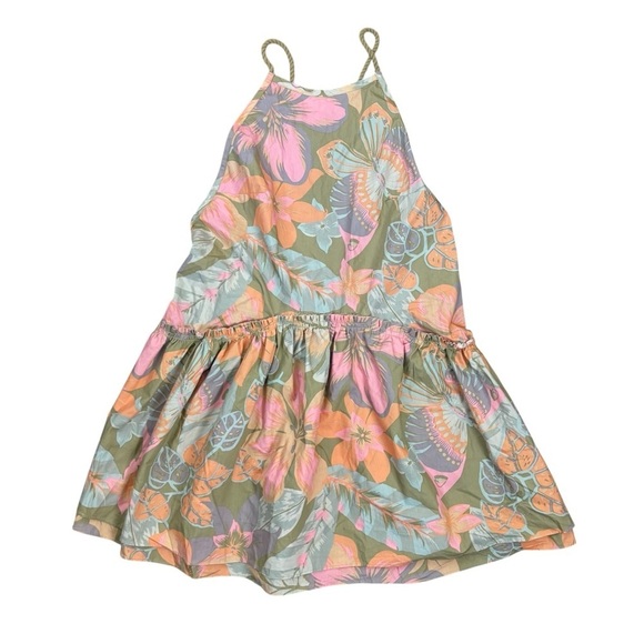 Free People Deserted Island Mini Dress Rainforest Combo Size M NWT Vacation - Picture 2 of 7